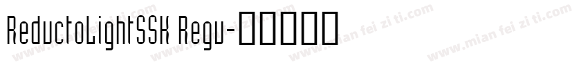 ReductoLightSSK Regu字体转换